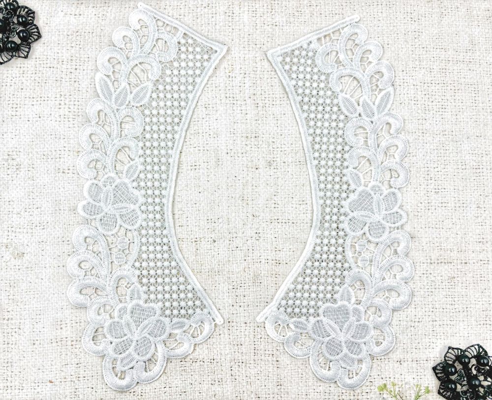 Воротник, р. 24,5х8 см, молочный