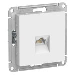 ATLASDESIGN РОЗЕТКА компьютерная RJ45 кат. 5e, механизм, БЕЛЫЙ