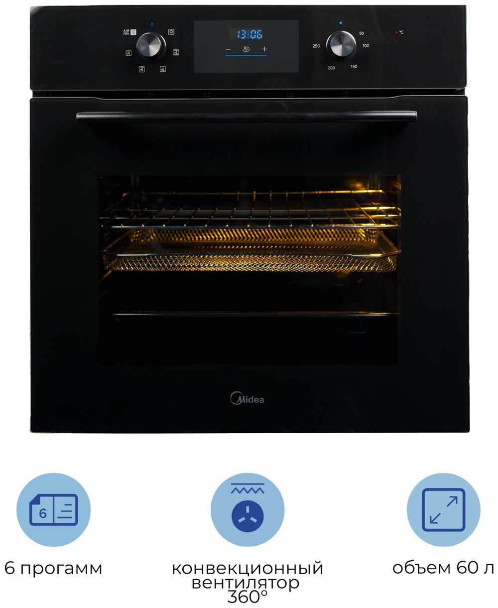 Духовой шкаф Midea MO 22000 GB черный