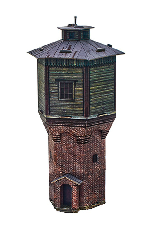 Водонапорная башня. Сборная модель из картона