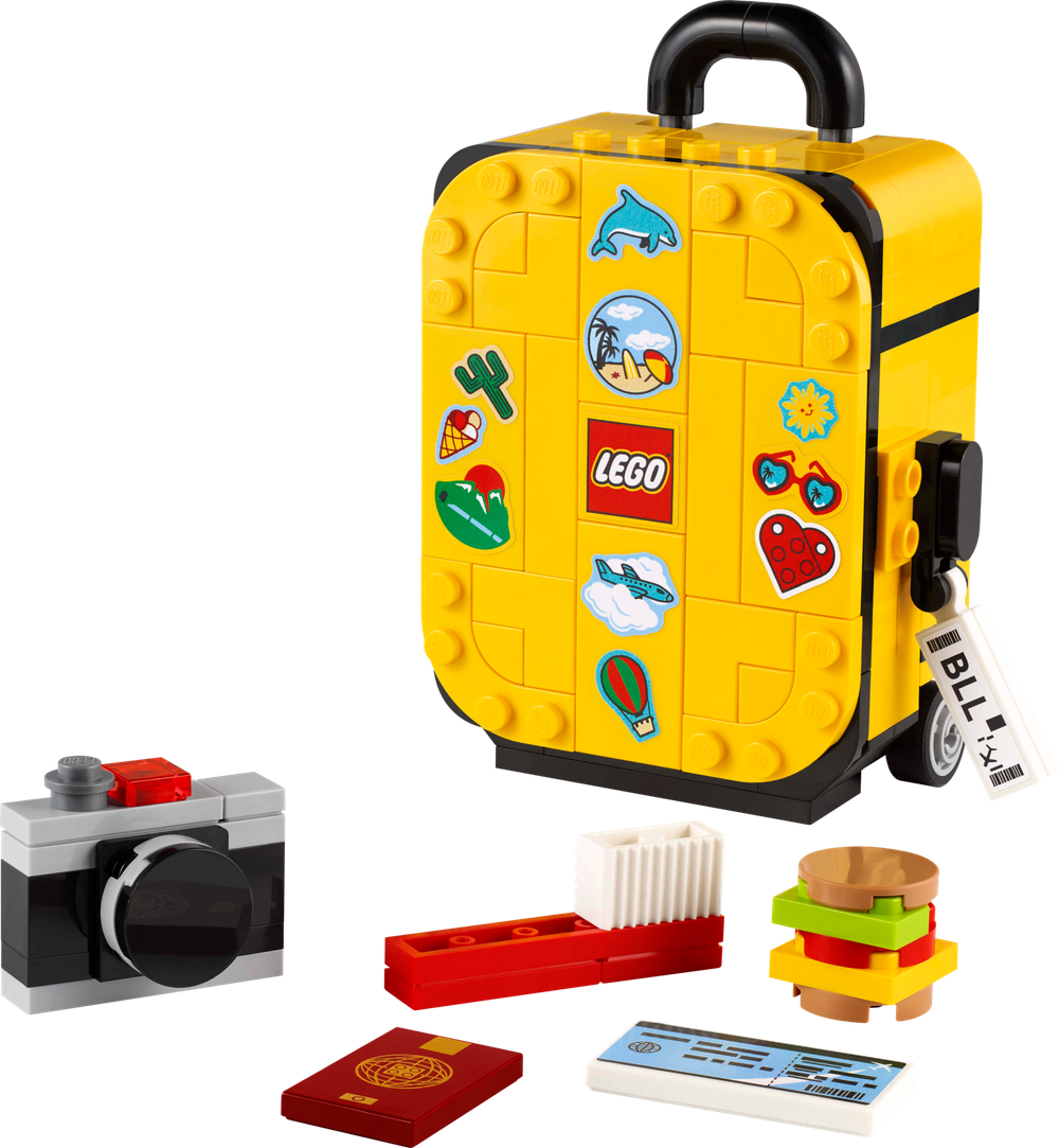 Конструктор Лего Креатор Жёлтый дорожный чемодан 40817 | LEGO Creator Yellow Travel Suitcase  184 детали 7+
