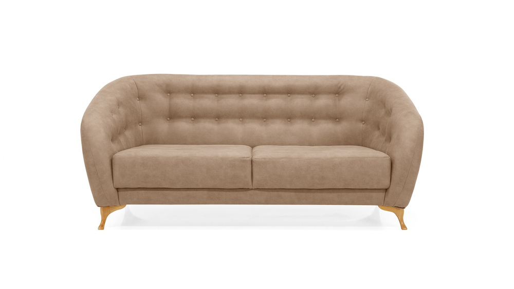 Диван Борнео 2 (944м) 200*95*83 см, Коричневый  Нераскладной Фиеста в наличии