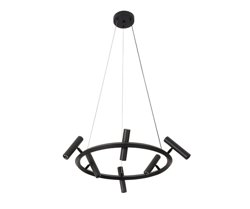 07613-6A,19 Люстра Верония черный Led 18w