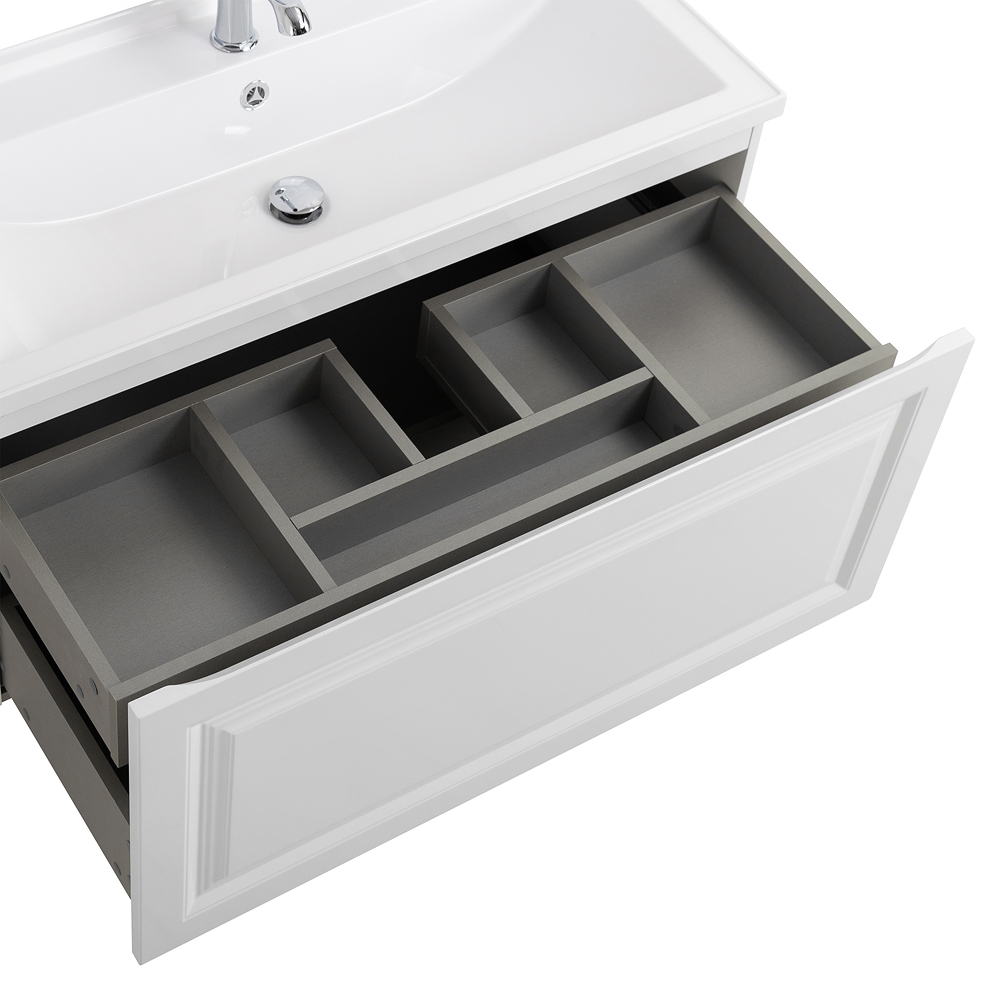 Мебель для ванной комнаты подвесная Cezares GIUBILEO-N-100-1C-SO-BL 100см Bianco Lucido