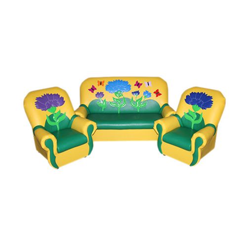 Комплект мягкой игровой мебели «Сказка люкс» Васильки