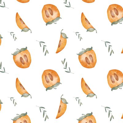 Акварельная хурма