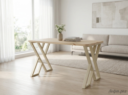 Стол в стиле Лофт с ножками в форме "ИКС"