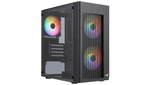 Корпус Aerocool Hexform-G-BK-V2 Black Mini Tower (4711099471799) без БП