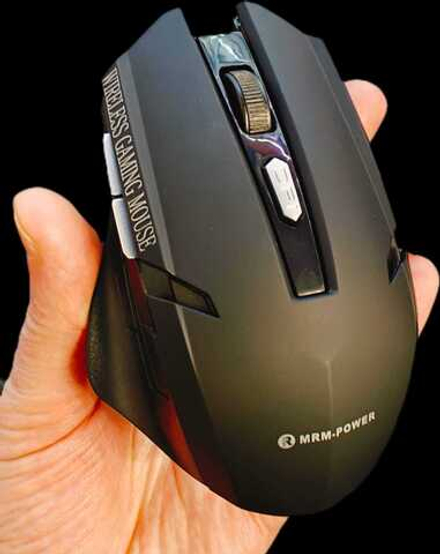 Мышь игровая беспроводная MRM 1077 в коробке (черная)