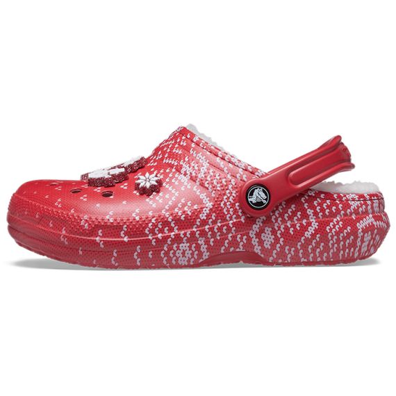 Crocs Classic Lined Clog 'Holiday Charm Red'