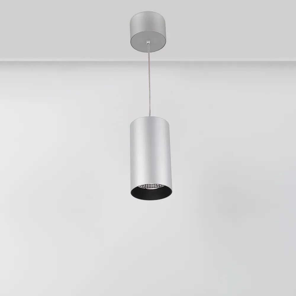 Светильник подвесной SP-POLO-R85-2-15W Day White 40deg (Silver, Black Ring) (Arlight, IP20 Металл, 3 года) 022966