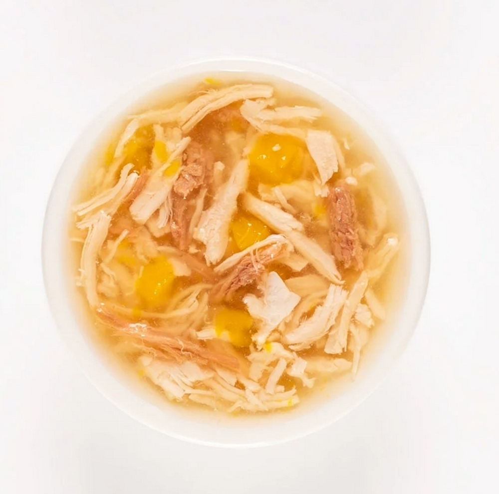 Деревенские Лакомства для кошек Суп из Курицы с Уткой и Тыквой, 35гр