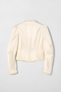 ZARA X KATE MOSS ЖАКЕТ ИЗ СМЕСОВОГО ЛЬНА, БЕЛЫЙ/РОЗОВЫЙ