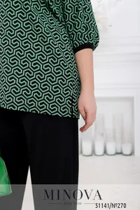 Костюм 270-черно-зеленый Minova