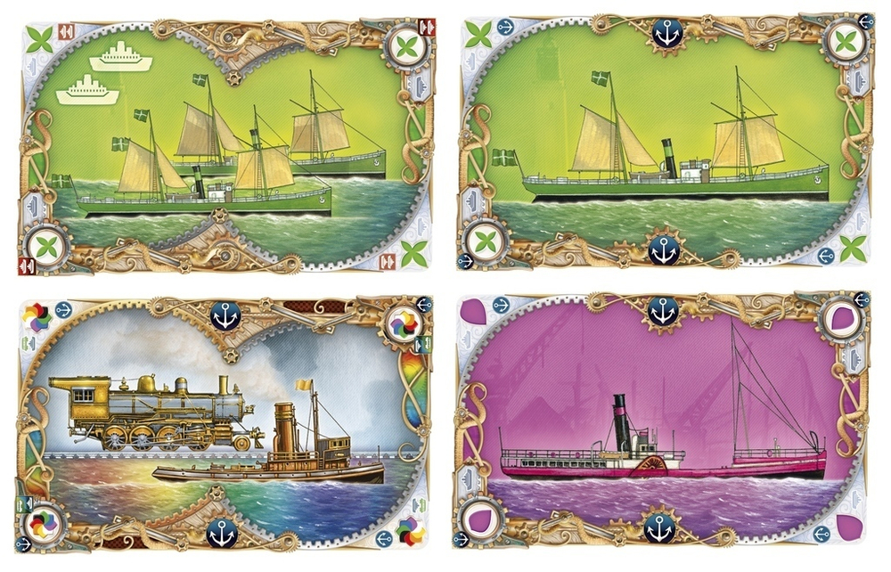 Ticket to Ride: Rails & Sails. Карты