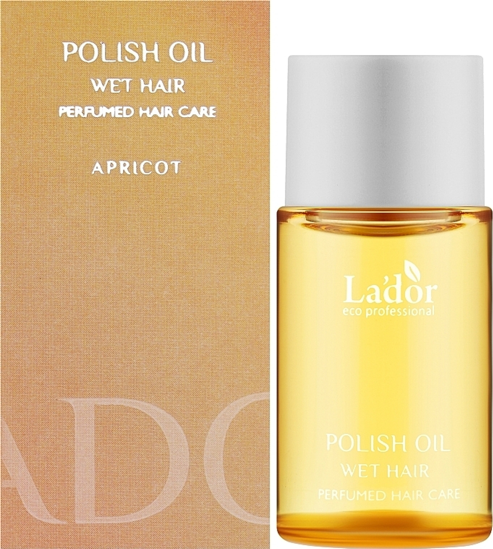 Парфюмированное масло для гладкости волос с абрикосом Lador Polish Oil Apricot