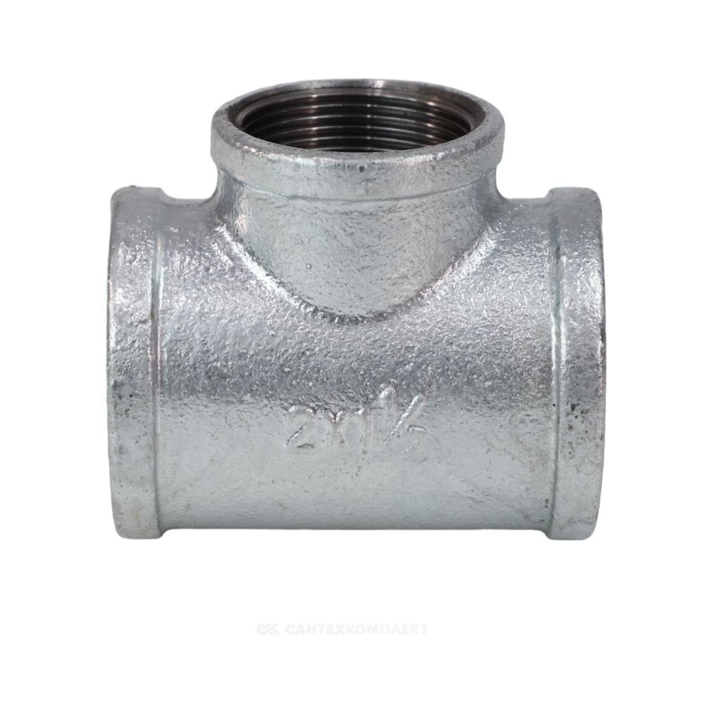 Тройник переходной чугун оц Ду 40х32 (1 1/2"х1 1/4") ВР/ВР Fittex PLUS
