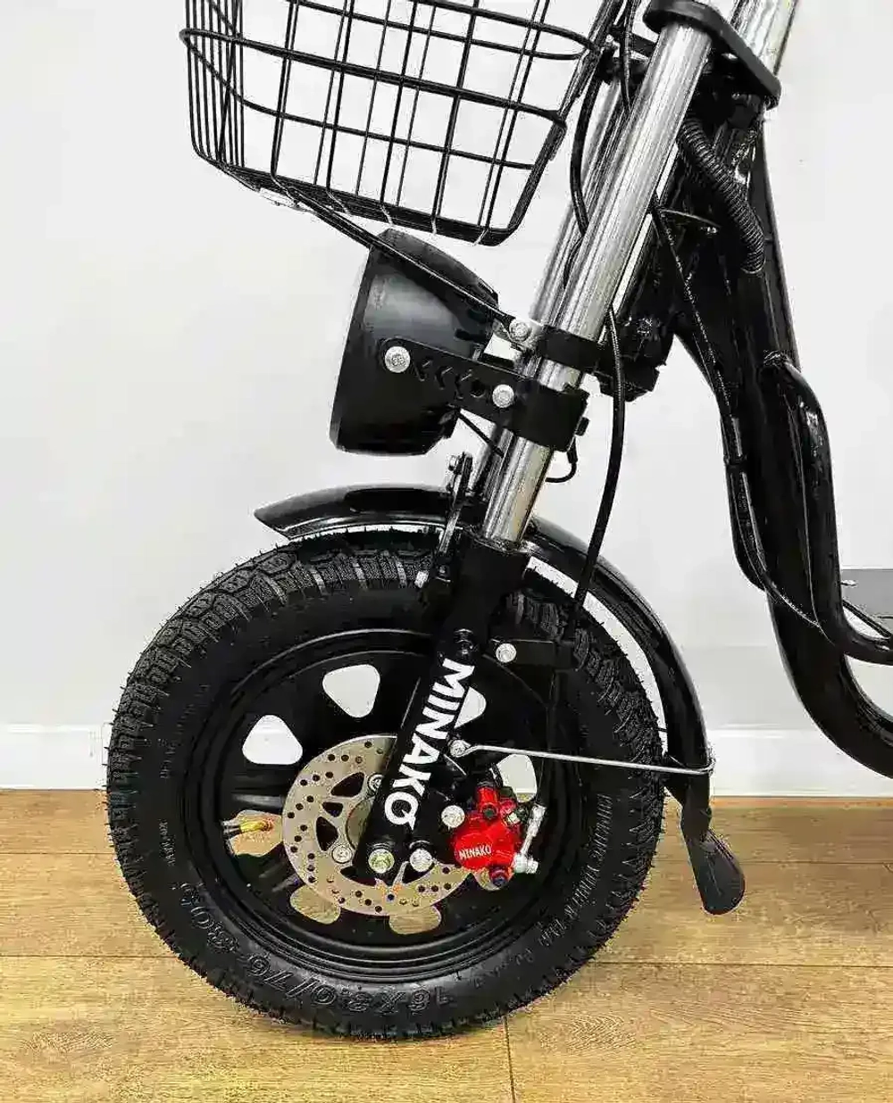 Электровелосипед Minako Monster с корзиной