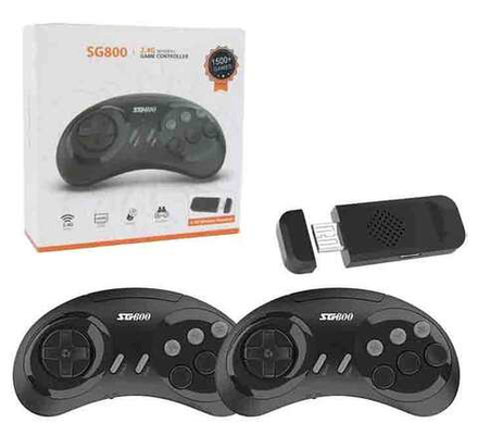 Игровая приставка SEGA SG800 HDMI 16 bit с беспроводными геймпадами (1500 игр)