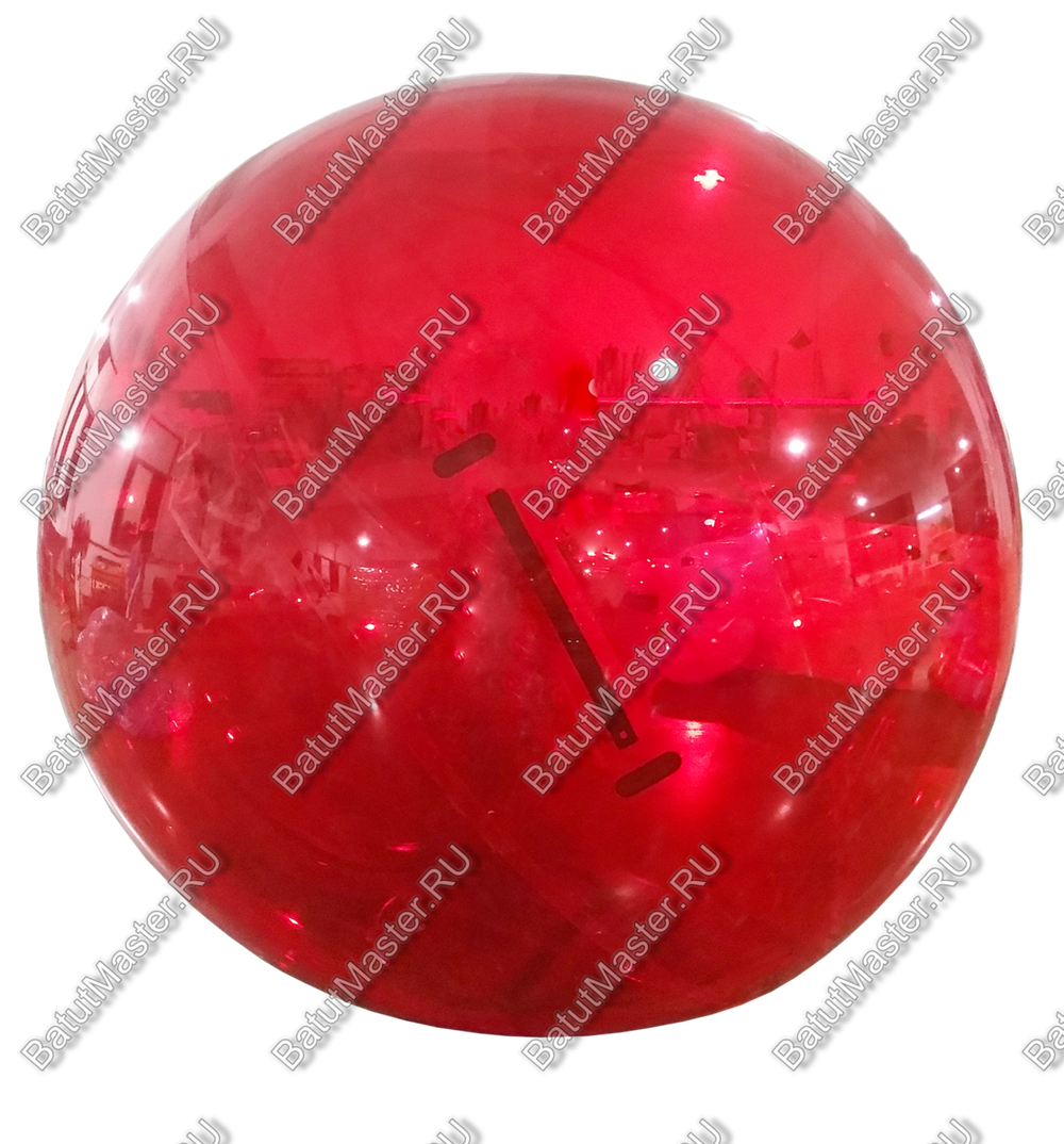 Аттракцион Водный шар ПВХ «Красный», 1,5*1,5*1,5 м