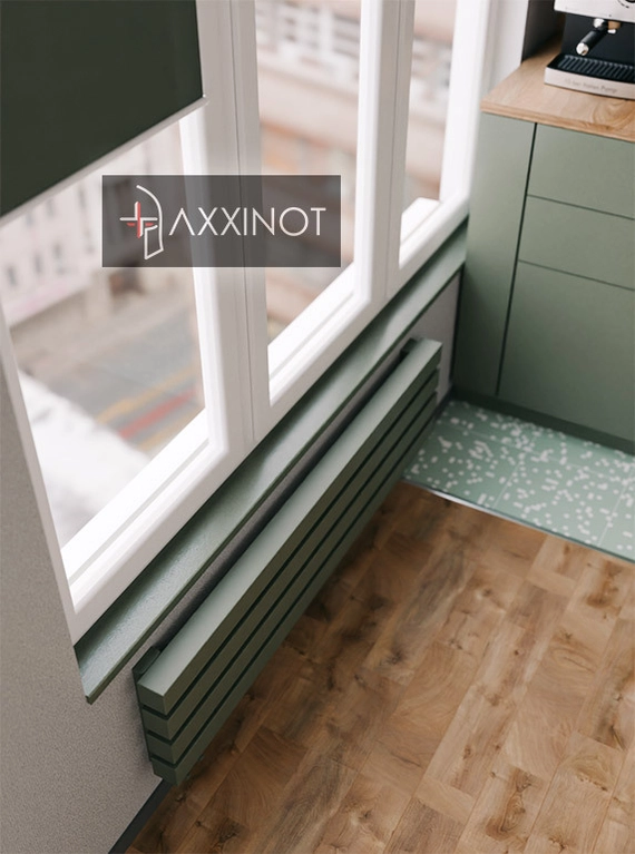 Axxinot Verde Z 700 - горизонтальный трубчатый радиатор шириной 700 мм