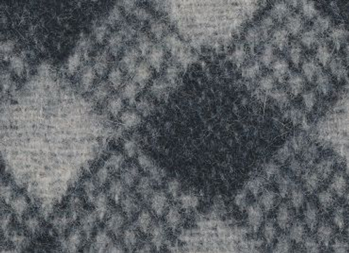 Плед Ken IVANOREDAELLI шерсть 80%/акрил 20%/grey,black 1350х1900