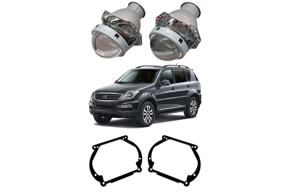 Готовый комплект для замены штатных линз Ssang Yong Rexton III 2012-2017