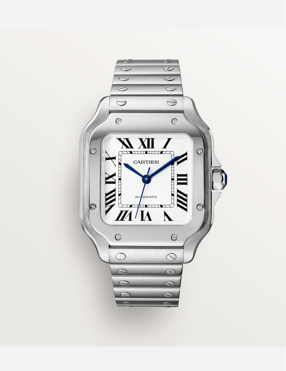 Наручные часы Cartier Santos Silver M (WSSA0029)
