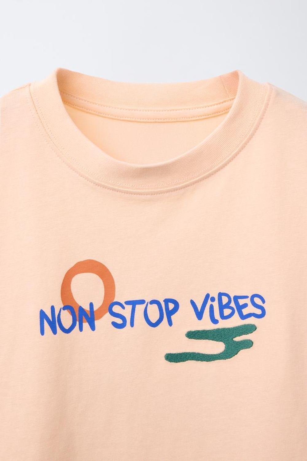 ZARA ФУТБОЛКА С НАДПИСЬЮ, ОРАНЖЕВЫЙ