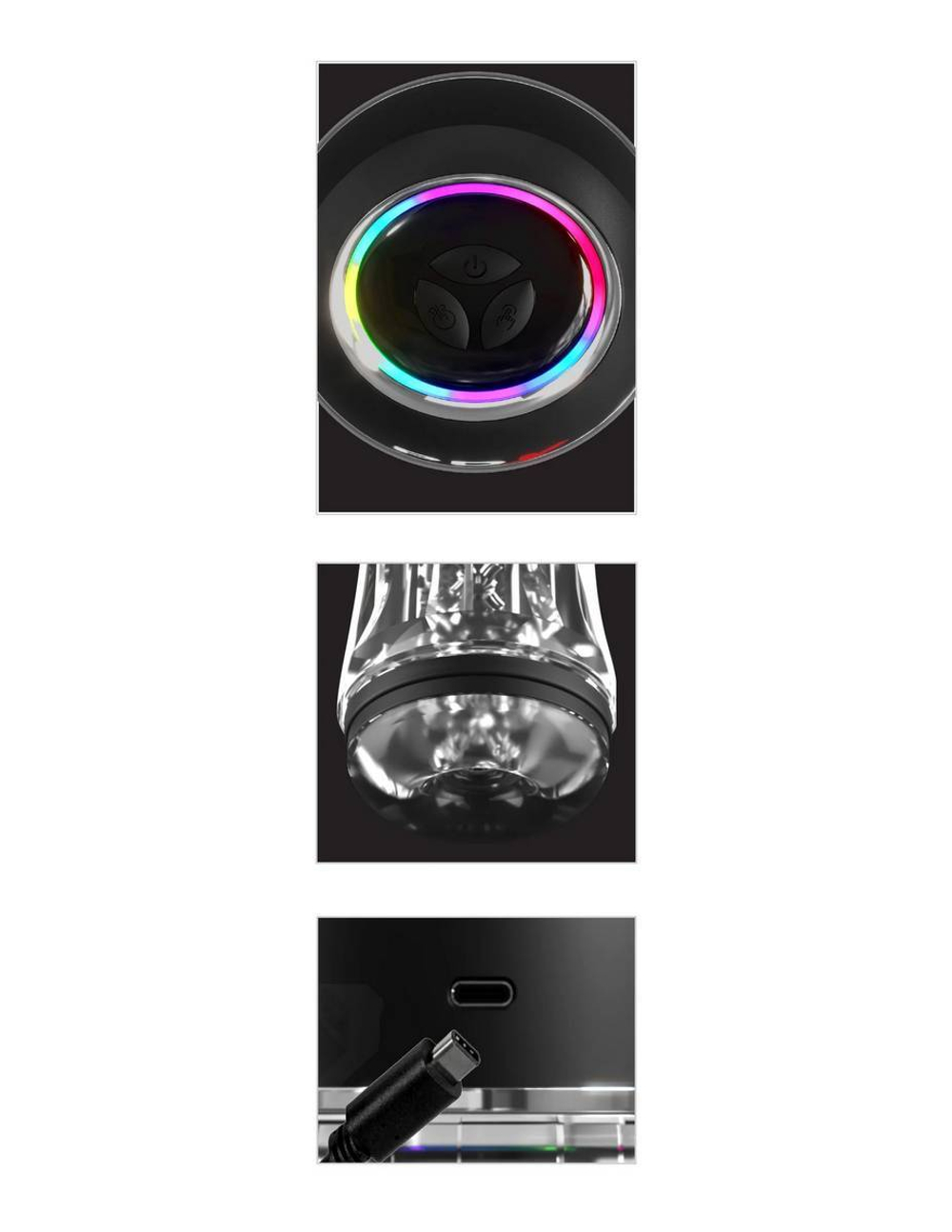 Автоматический мастурбатор с функцией всасывания ViewTube Pro (Цвет: прозрачный)