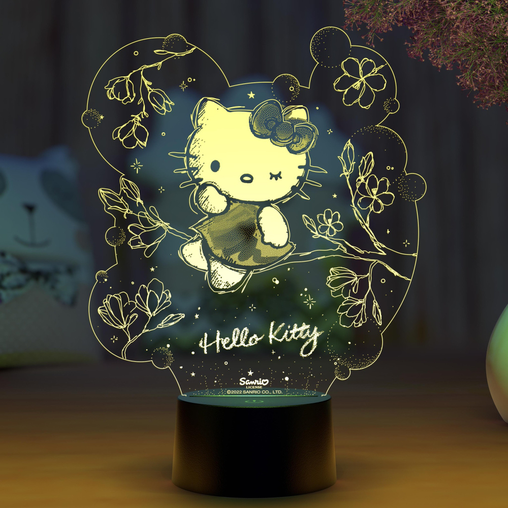 Ночник "Китти на ветке - Hello Kitty"