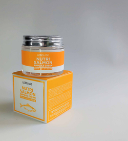 Крем для лица ампульный с маслом лосося LEBELAGE AMPULE CREAM NUTRI SALMON питательный