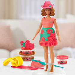 Play-Doh - Пластилин BARBIE FASHIONISTA Бахрома + кукла G1360