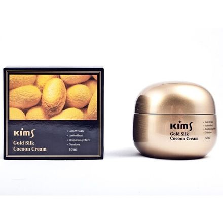 Kims Gold Silk Cocoon Cream Крем антивозрастной для лица с протеинами кокона шелкопряда, 50 мл