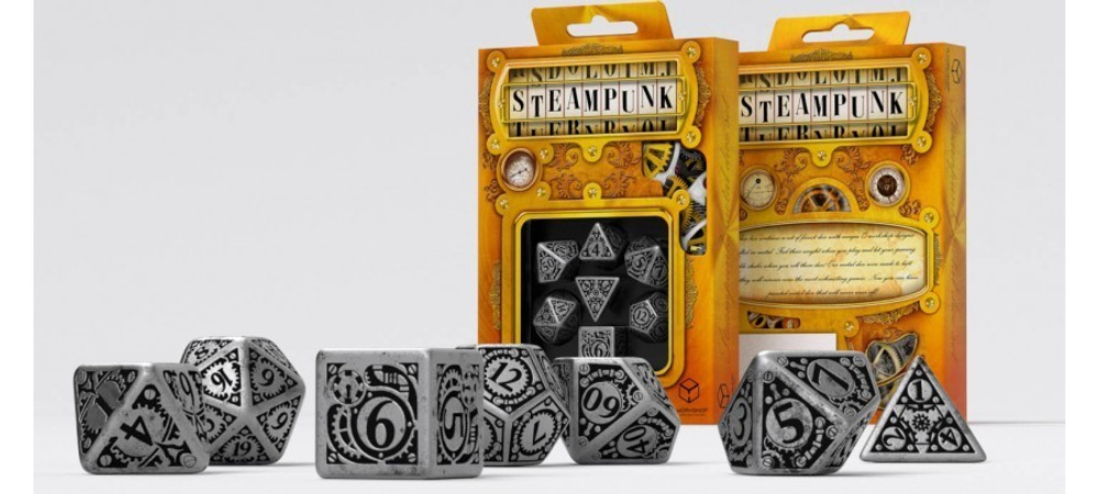 Metal Steampunk Dice Set (7)