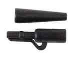 Безопасная клипса+конус "Volzhanka Lead Clips with Tail Rubber" (8шт/уп)