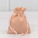 Мешочек 7х9см Бархат класс А (Персиковый)