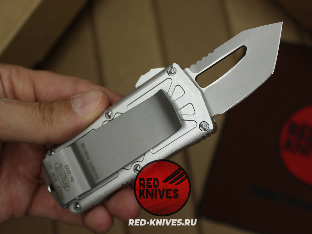 Нож Microtech Exocet T/E - танто клинок, белая рукоять RK/Н29