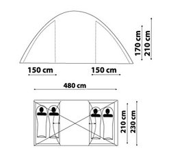 Палатка CANADIAN CAMPER SANA 4