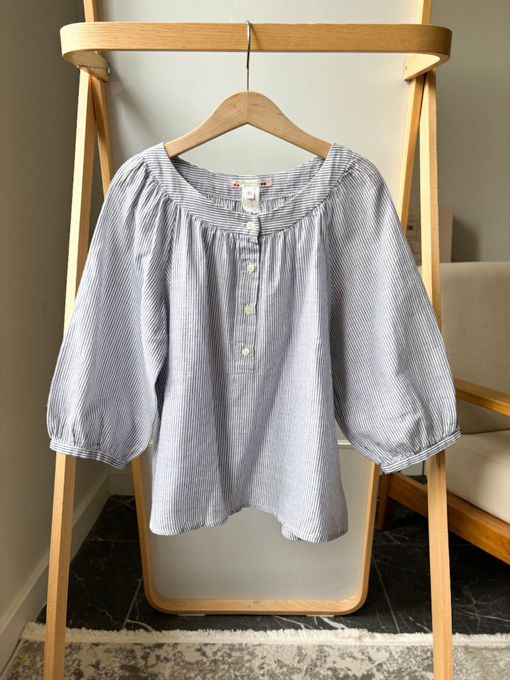 Хлопковая блузка Bonpoint, 140