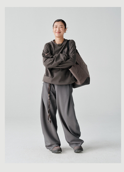 Брюки Nothomme Blue Cotton Pleated Structure Far-Infrared Heating Warm Oversized Curved Trousers 2026 Spring 5A Antibacterial Sweatpants Men