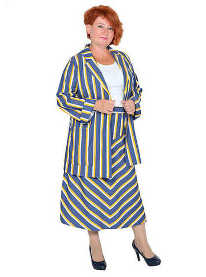 Жакет с поясом Полоски