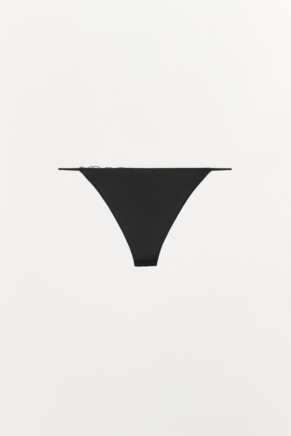 ZARA КОМБИНИРОВАННЫЕ КРУЖЕВНЫЕ ТРУСЫ, ЧЕРНЫЙ