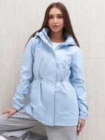 Ветровка с капюшоном удлиненная