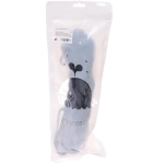 Мочалка для тела «PREMIUM - BOTAGA», цвет чёрный / серый, 46*29*5,5см, 60грамм (зип пакет и наклейка Ultramarine)✦