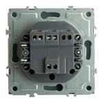 Выключатель 3-клавишный (механизм), STEKKER, 250В, 10А, серия Эмили, RSW10-5108-10, платиново-серый, soft touch 49948