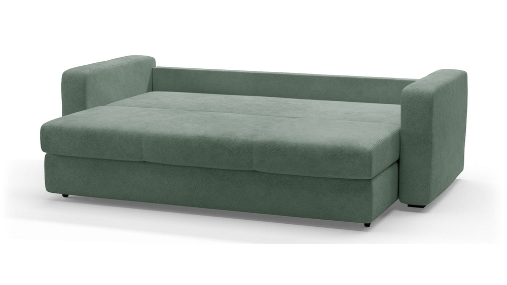Диван Ливерпуль Лайт Vivaldi 10 230*94*80 см, Зеленый Велюр Еврокнижка Фиеста