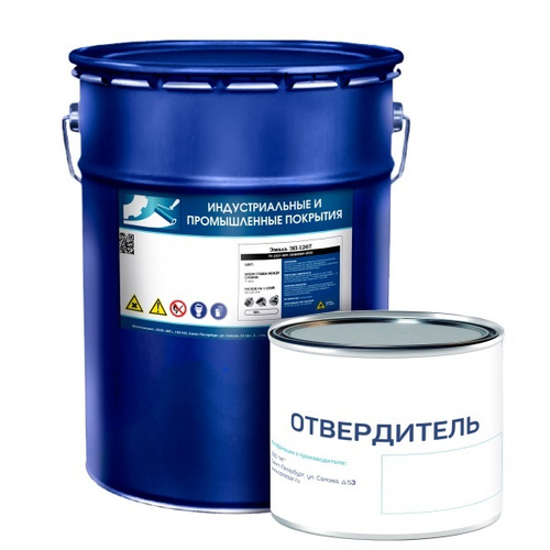 Эмаль ЭП-1267 /20кг+0,4кг/ красно-коричневый