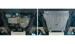 Защита картера и КПП Rival для Ford Mondeo V (V - 2.0 (199 л.с.); 2.5) 2015-2019, штампованная, алюминий 4 мм, с крепежом, 333.1849.1