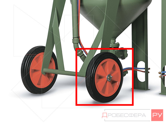 Колесо для пескоструйного аппарата DBS-200 арт. 10110923